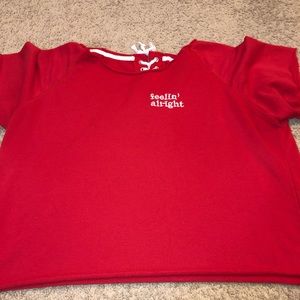 Red short sleeve top
